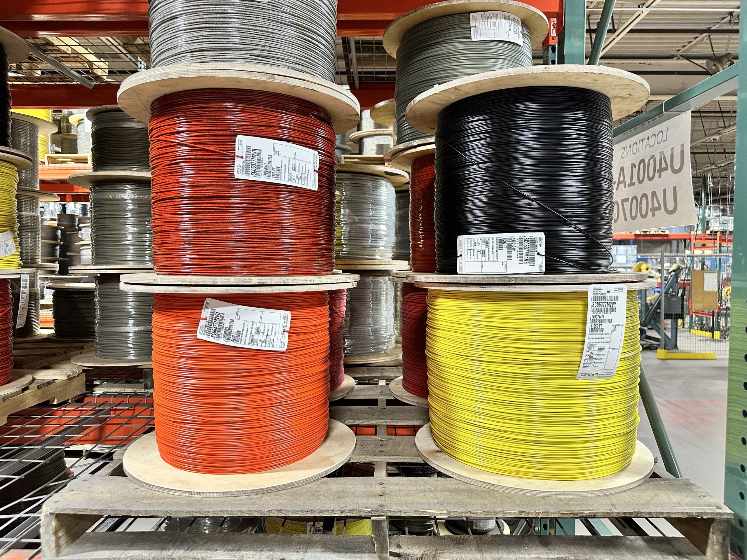 Coated cable spools